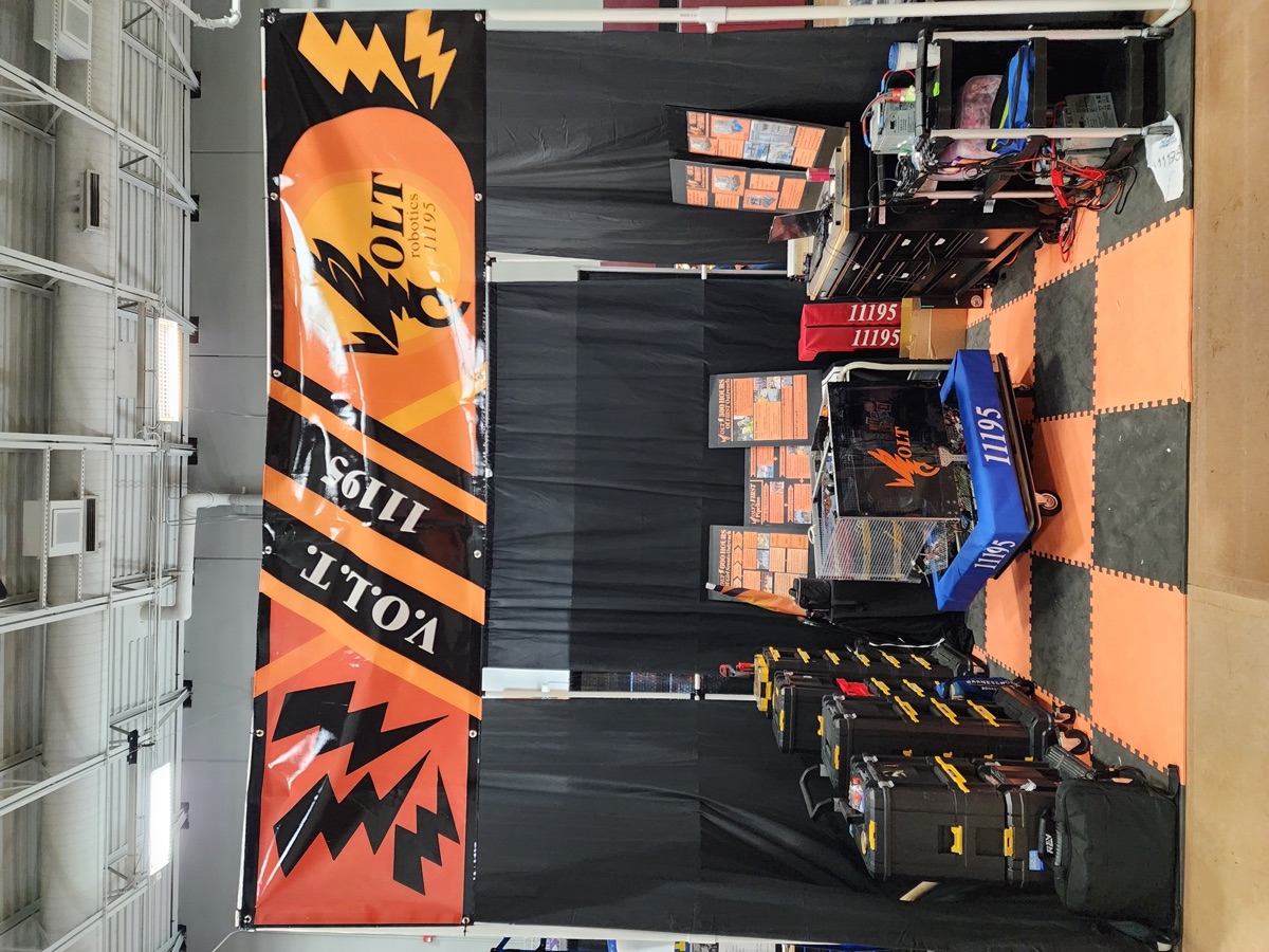 VOLT pit booth at competition